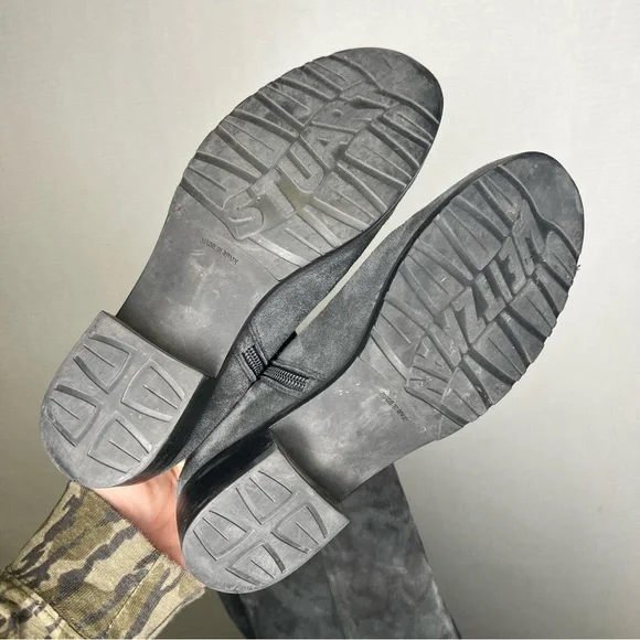 Stuart‎ WeitzmanTall Grey Suede Leather Boots 6 Woman’s